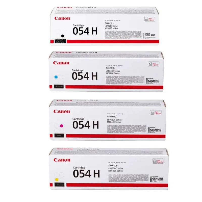 Canon 054 High Yield CMYK Original Toner Multipack - 054H