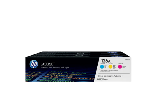 HP 126A CMY Original Toner Three Pack - CF341A