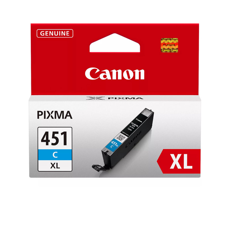 Canon CLI-451 ink cyan - Genuine Canon CLI451XL-C-BLISTER Original Ink cartridge