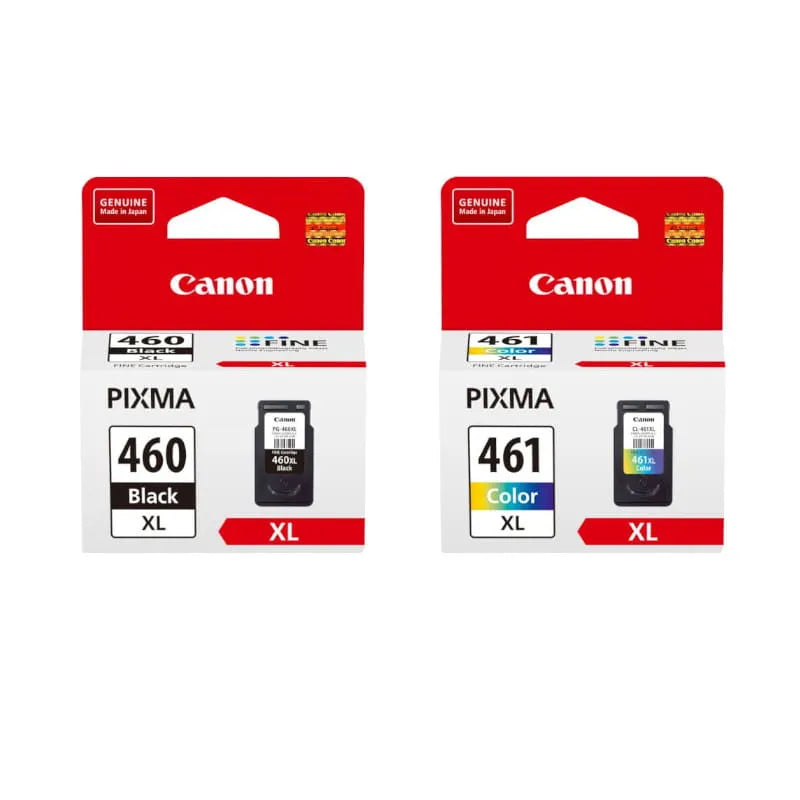 Canon 460XL Black and 461XL Tri-Colour High Yield Original Ink Multipack - PG-460XL / CL-461XL