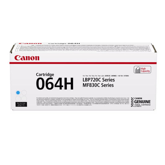 Canon 064H High Yield Cyan Original Toner - CRG064CHY