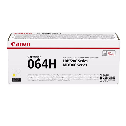 Canon 064H High Yield Yellow Original Toner - CRG064YHY