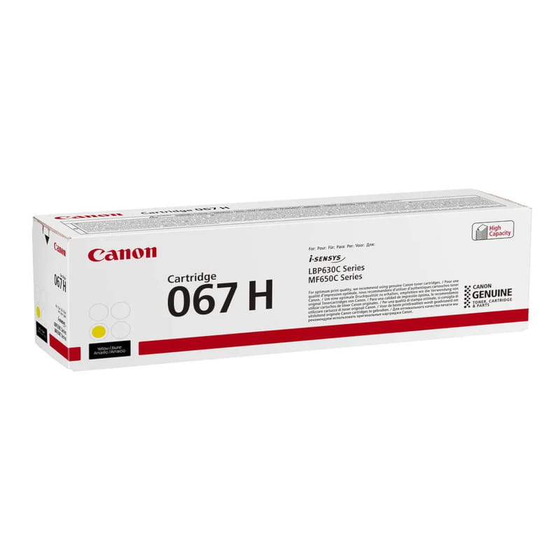 Canon 067H High Yield Yellow Original Toner - CRG067HY