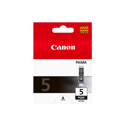 Canon ink cartridge packaging with red label on a white background