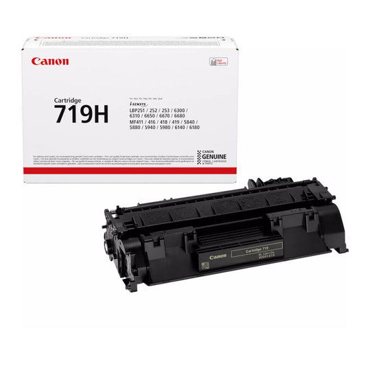 Canon 719H High Yield Black Original Toner - 719BH