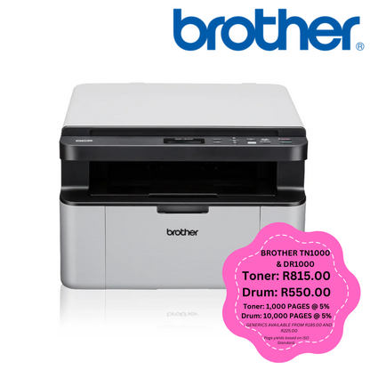 Brother DCP-1610W Wireless Mono Laser 3-in-1 Multifunction Printer - DCP1610W
