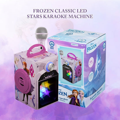 Disney Frozen Classic LED Stars Karaoke Machine with Microphone