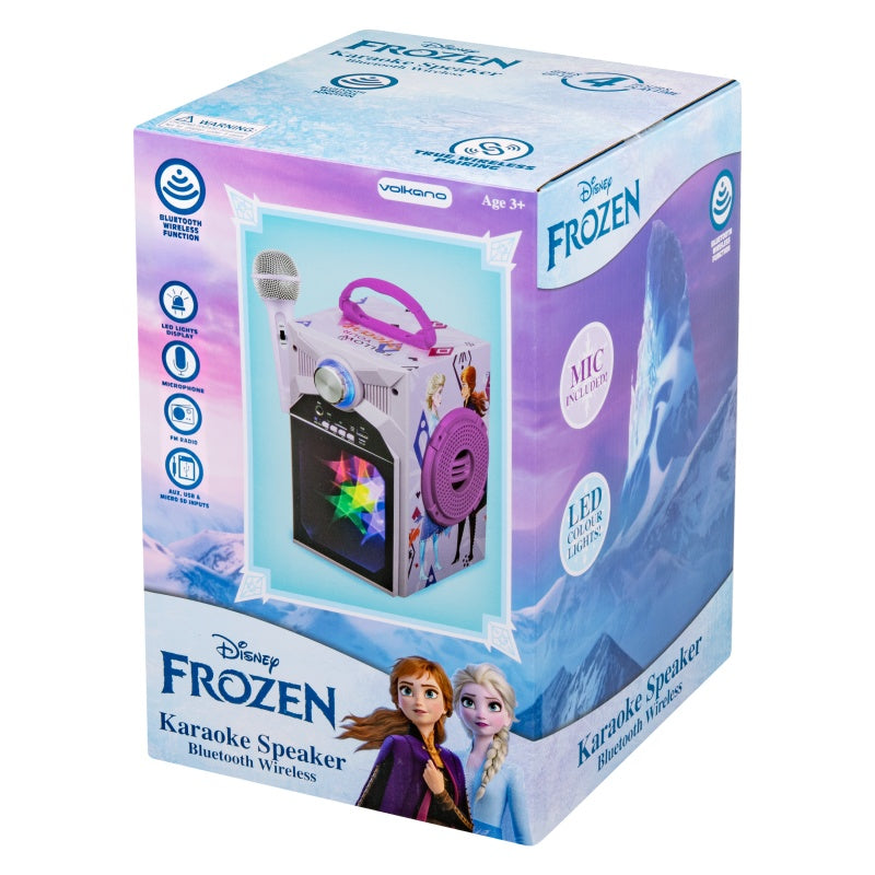 Disney Frozen Classic LED Stars Karaoke Machine with Microphone