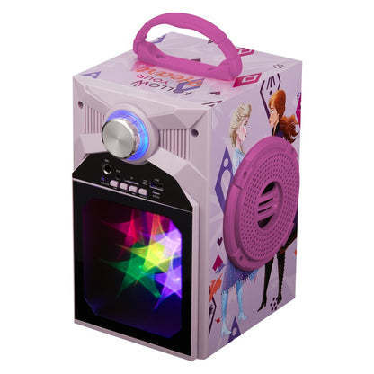 Disney Frozen Classic LED Stars Karaoke Machine with Microphone