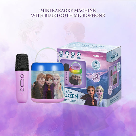 Disney Frozen Cylinder Karaoke Speaker with Bluetooth Microphone