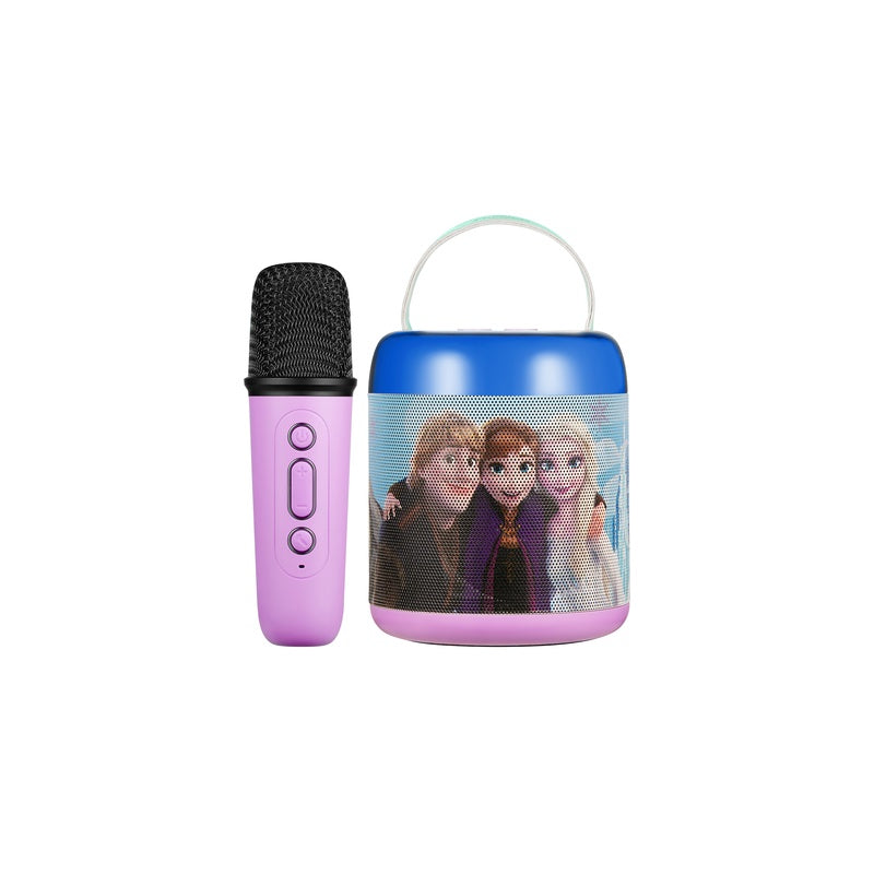 Disney Frozen Cylinder Karaoke Speaker with Bluetooth Microphone