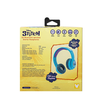 Disney Stitch 3D Bluetooth Headphones