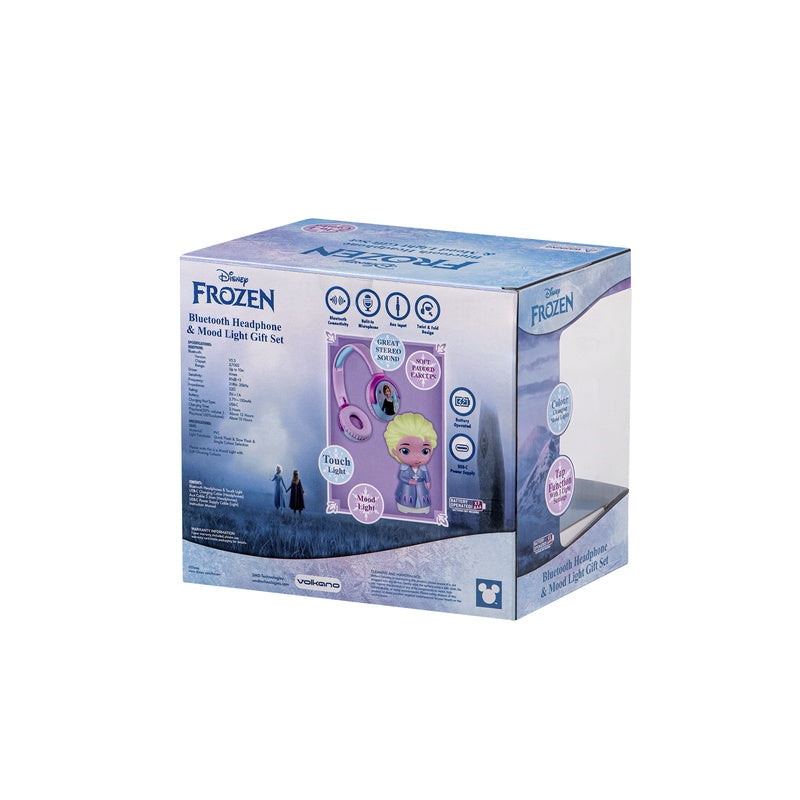 Disney Frozen Soft Touch Light With Bluetooth Headphones Combo