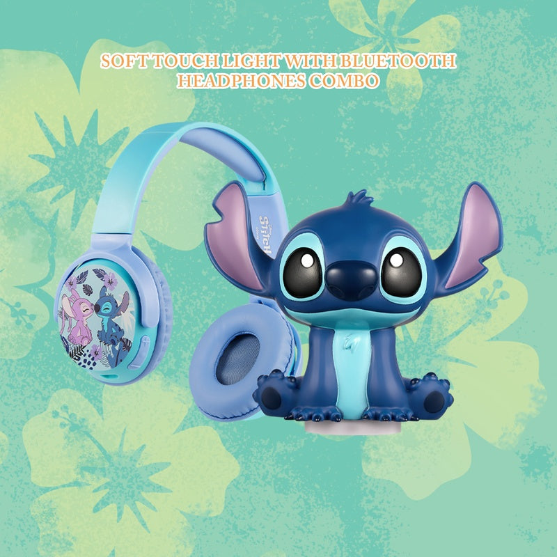 Disney Stitch Soft Touch Light with Bluetooth Headphone Combo