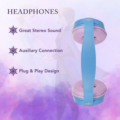 Disney Frozen Auxiliary headphones with 11 Stickers