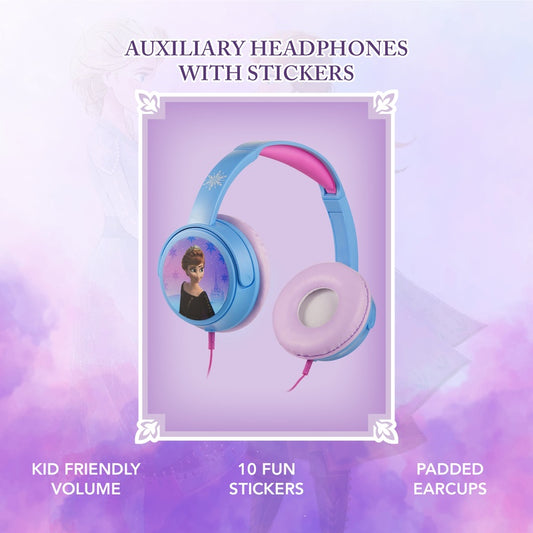 Disney Frozen Auxiliary headphones with 11 Stickers
