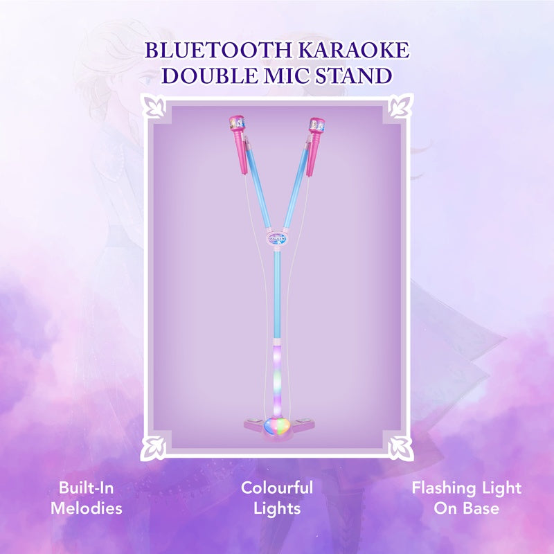 Disney Frozen Double Karaoke Mic Stand with Colourful Lights