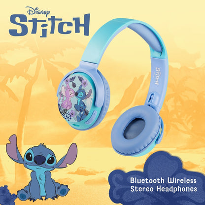 Disney Stitch Bluetooth Wireless Stereo Headphones