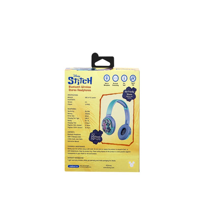 Disney Stitch Bluetooth Wireless Stereo Headphones