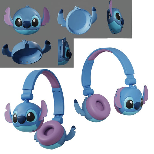 Disney Stitch Bluetooth Padded Headphone with Removable Cups