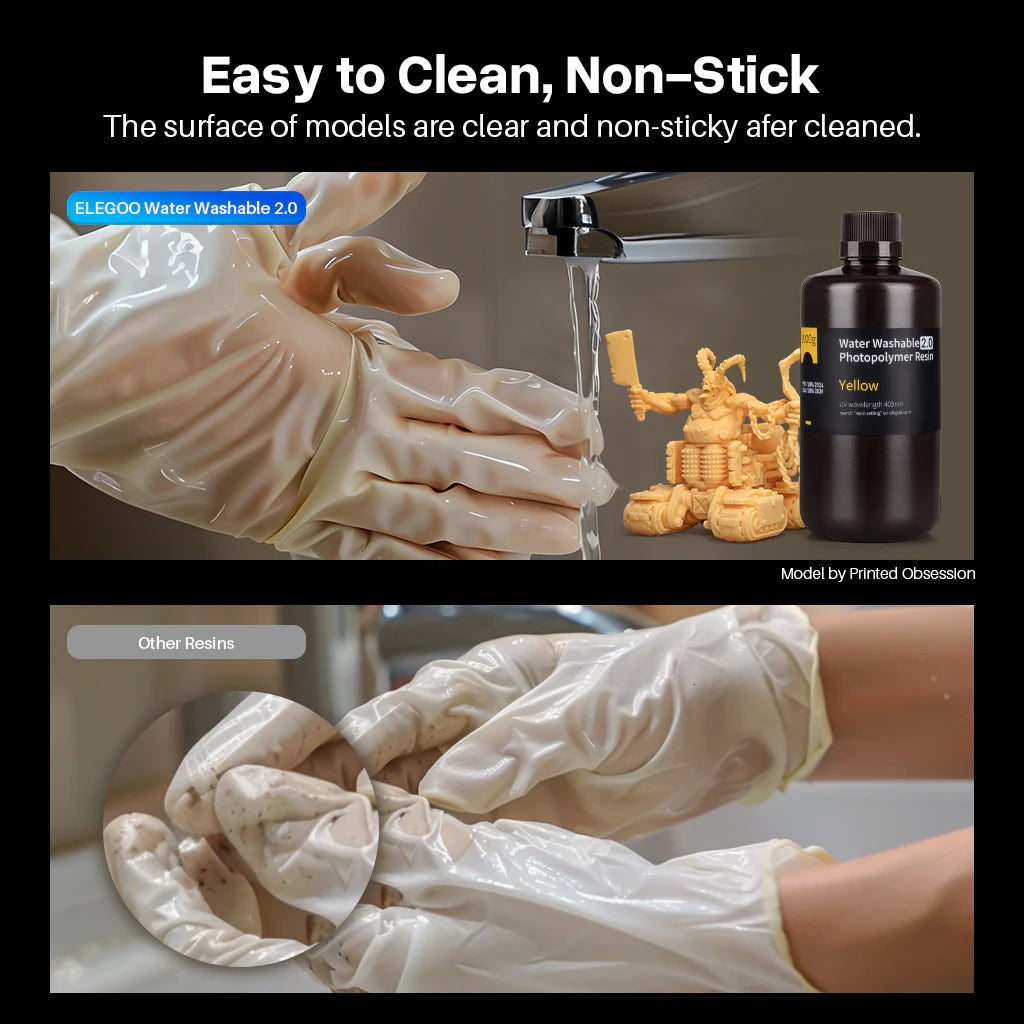ELEGOO Water-Washable Resin V2.0 1KG