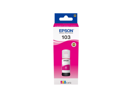 Packaging of Epson 103 EcoTank Magenta Original Ink Bottle