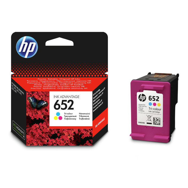 HP 652 Black and Tri Colour Original Ink Multipack - H652MP