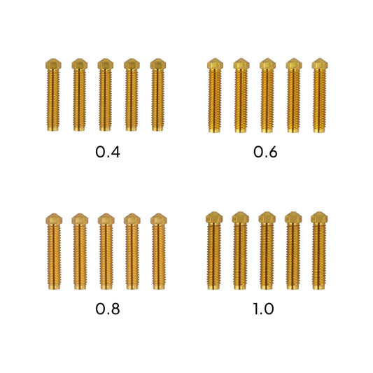 ELEGOO Multi-Size Brass Nozzle Kit for OrangeStorm Giga