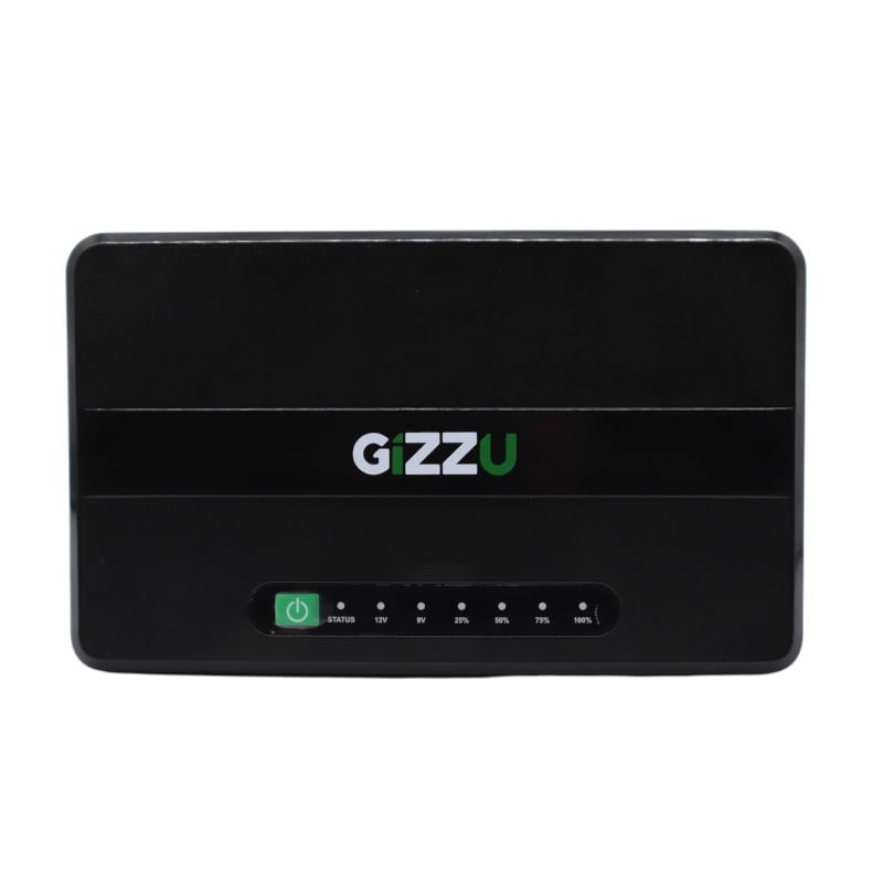 GIZZU 30W 32Wh 8800mAh Mini DC UPS – Black