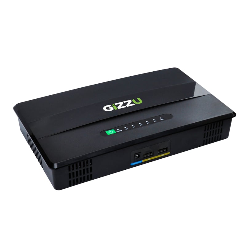 GIZZU 100W 46WH 14400MAH LIFEPO4 MINI POE UPS - BLACK