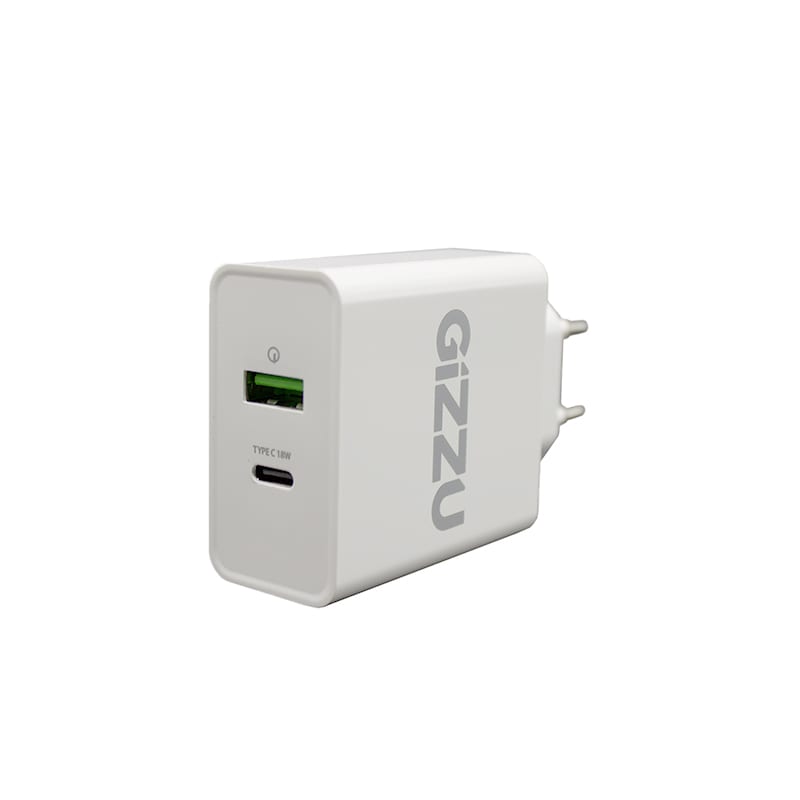 GIZZU Wall Charger Type C 36W PD QC3.0 18W – White