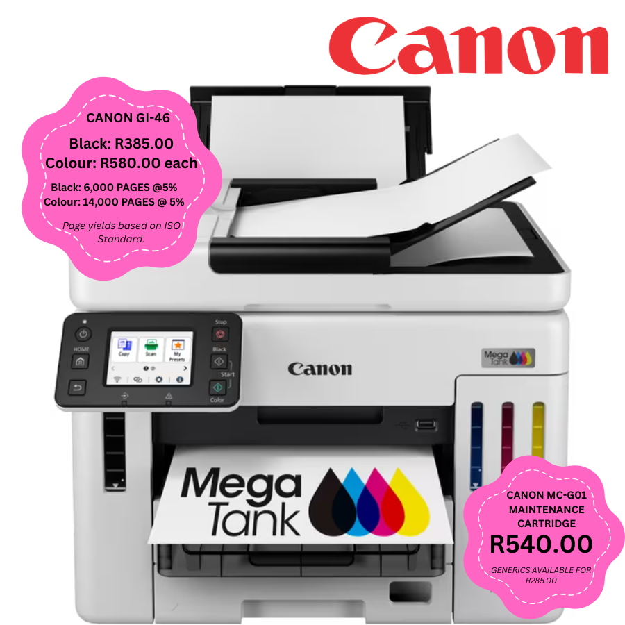 Canon MAXIFY GX7140 4-in-1 WiFi Colour MegaTank Printer - GX7140