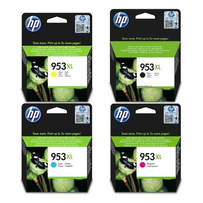 HP 953XL Black Cyan Magenta Yellow Original High Yield Ink Cartridge Multipack - H953XLMP