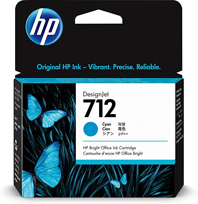 HP 712 29ml Cyan Original Ink - 3ED67A