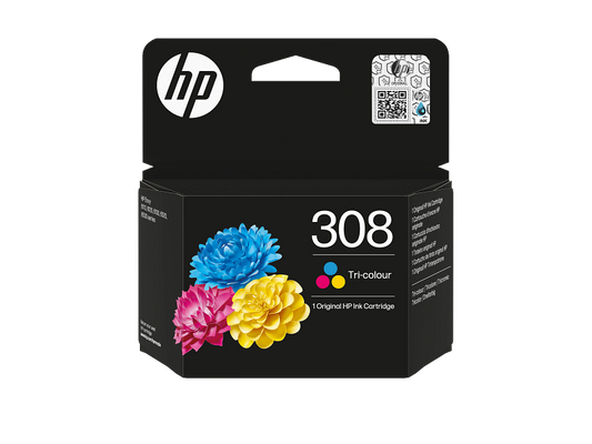 HP 308 Tri-Colour Original Ink - 7FP20UE