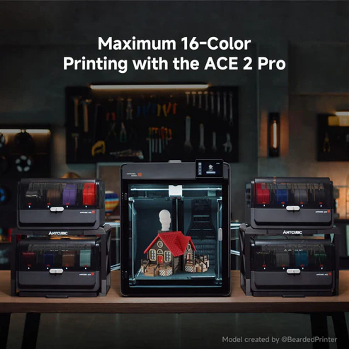 ANYCUBIC Kobra S1 Max FDM 3D Printer & Ace 2 Pro Filament Dryer Combo