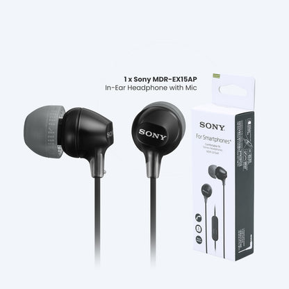 Sony MDR-EX15AP In-Ear Headphone with Mic