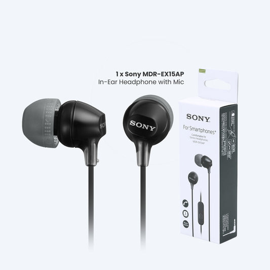 Sony MDR-EX15AP In-Ear Headphone with Mic