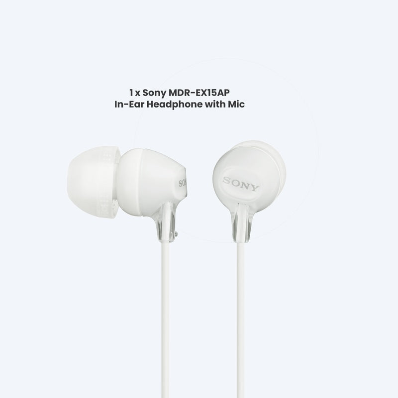 Sony MDR-EX15AP In-Ear Headphone with Mic