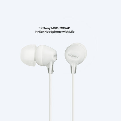 Sony MDR-EX15AP In-Ear Headphone with Mic