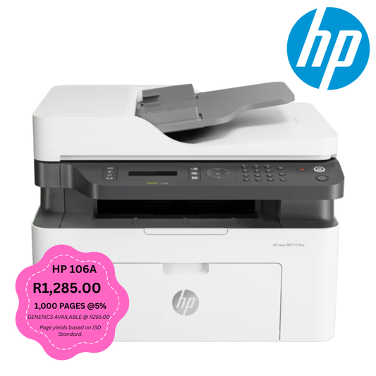 HP Laser MFP 137fnw Mono Printer - 4ZB84A