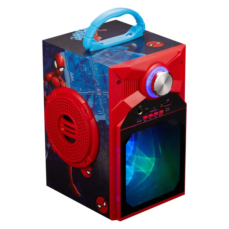 Marvel Spider-Man Galaxy LED Stars Karaoke Machine with Microphone