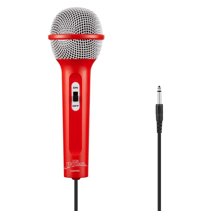Marvel Spider-Man Galaxy LED Stars Karaoke Machine with Microphone