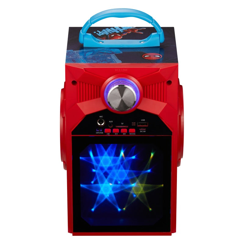 Marvel Spider-Man Galaxy LED Stars Karaoke Machine with Microphone