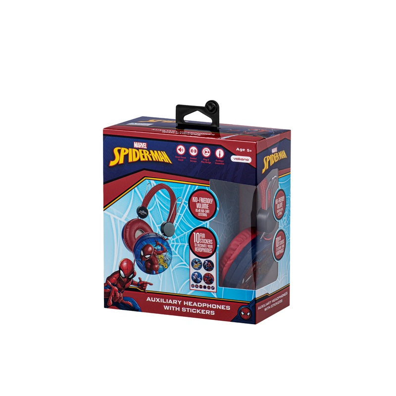 Marvel Spider-Man Auxiliary Headphone with Stickers