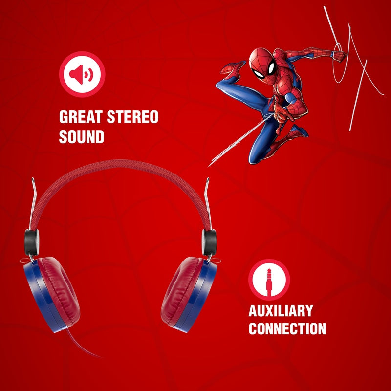 Marvel Spider-Man Auxiliary Headphone with Stickers