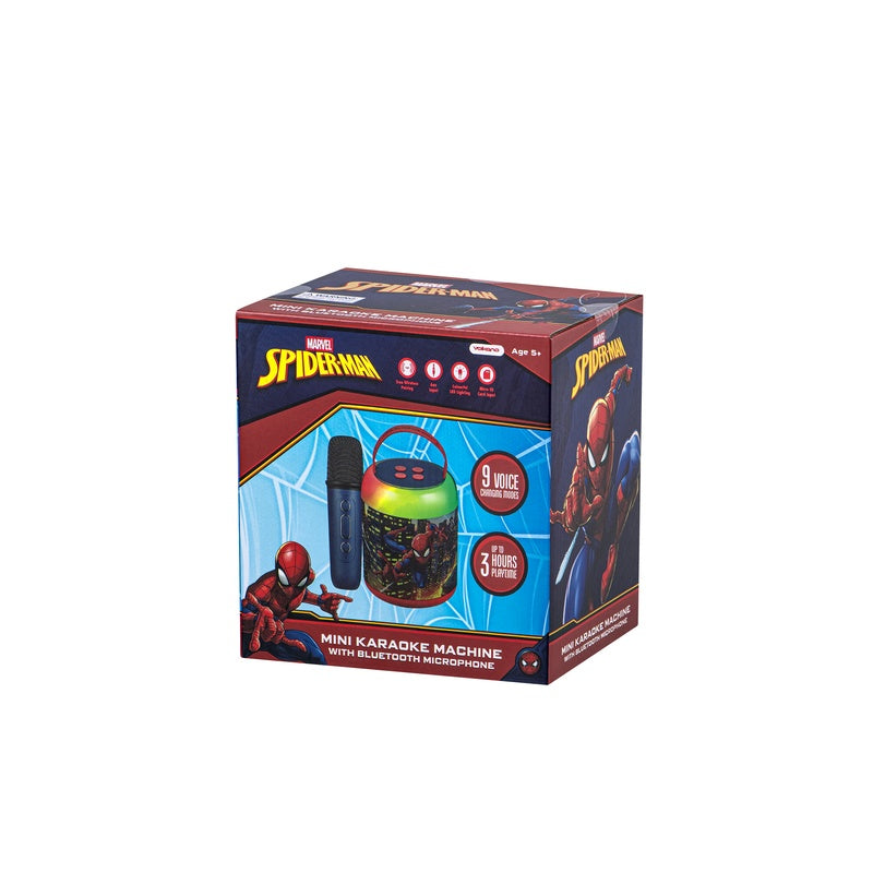 Marvel Spider-Man LED Karaoke Speaker with Microphone