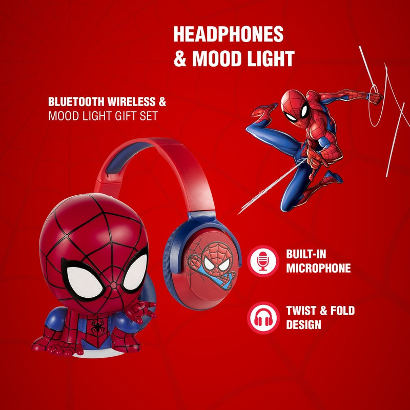 Marvel Spider-Man Soft Touch Light with Bluetooth Headphone Combo
