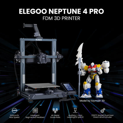 ELEGOO Neptune 4 Pro FDM 3D Printer