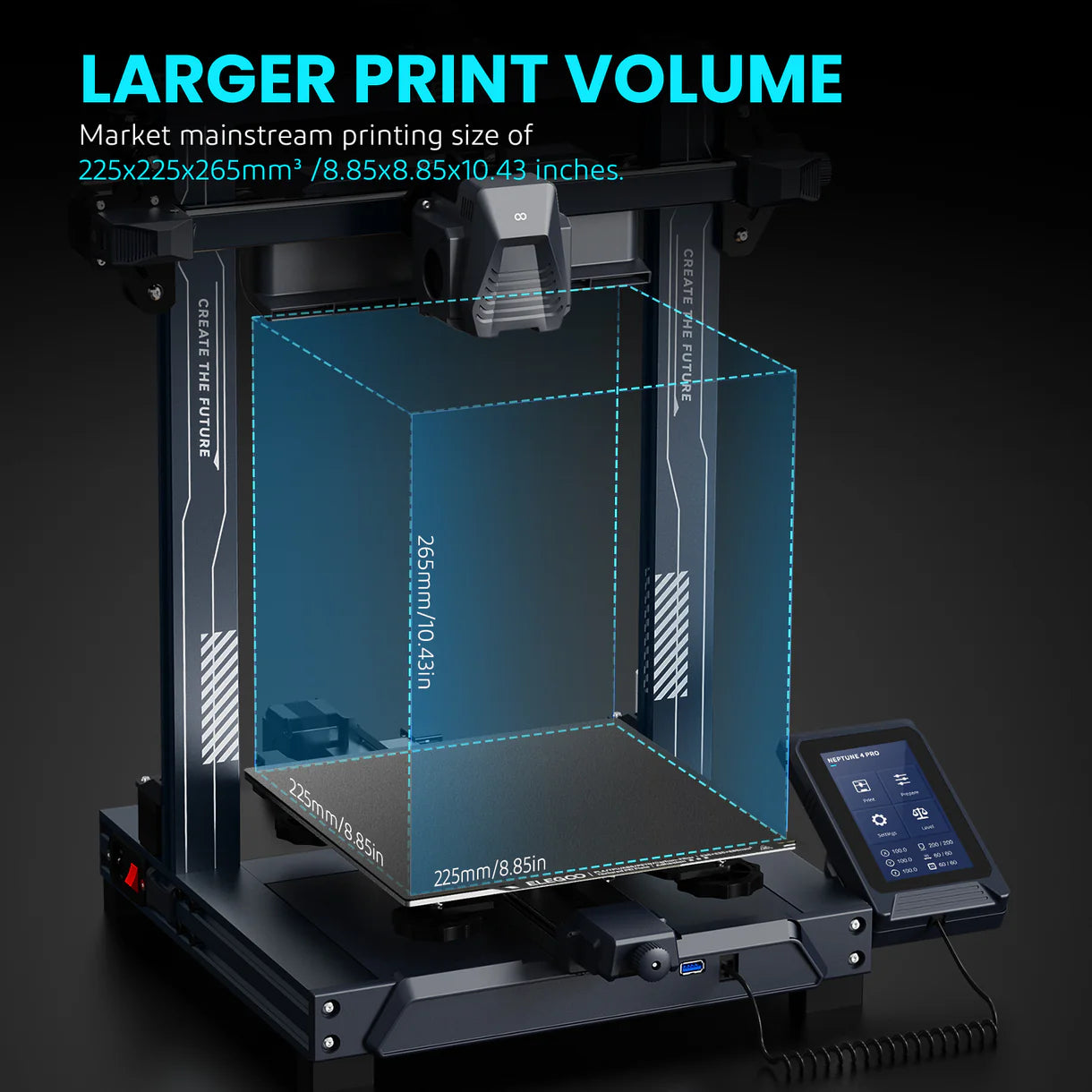 ELEGOO Neptune 4 Pro FDM 3D Printer